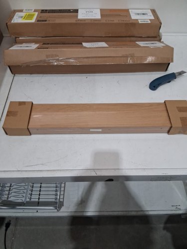 2Pk PICTURE LEDGE SHELF - 24" - OAK - ( MODEL: X004C7M9T3 ) image 3