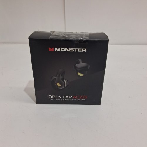 MONSTER OPEN EAR AC225 BLUETOOTH 6.0 EARBUDS WITH ENC-ENHANCED MIC - BLACK (MODEL: MH22245)) image 2