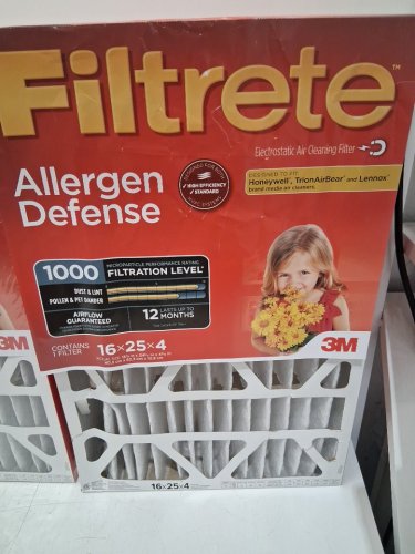 4pk 3m filtrete allergen reduction air filter - mpr 1000 - merv 11 - 16" x 25" x 4" each (model: dp01dc-4-c) image 4