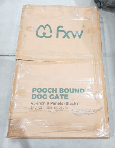 FXW HOMEPLUS Pooch Bound 8 PANEL DOG PLAYPEN - 45" - BLACK (MODEL: 1234-4508-BK-23V20) image 2