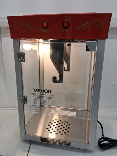Commercial Countertop Popcorn Machine/Maker with Stainless Steel Kettle -  48 Cups/8oz /800W  - red - (model: NP08T) image 5