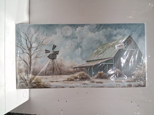 Rustic Farmhouse Barn Canvas - 40" X 20" image 2