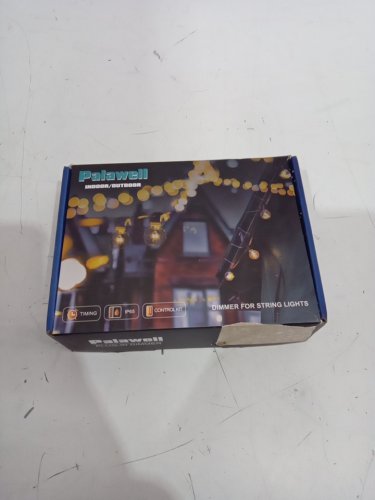 palawell Plug-in Dimmer Outdoor Dimmer for String Lights - 560W - black image 2