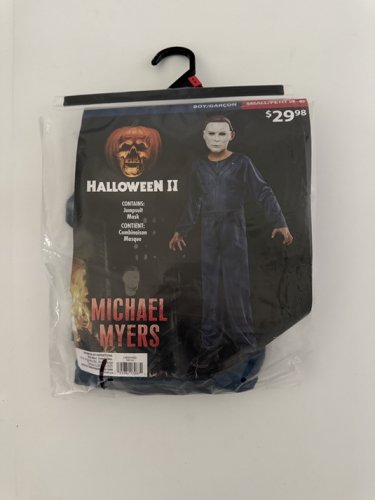 2PC BOYS HALLOWEEN 2 MICHAELS MYERS COSTUME - SMALL (4-6) - BLUE (STYLE: 1001158) image 2