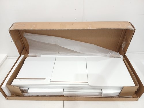 Homfa Modern Storage Cabinet with 4 Drawers - 32.5" x 11.8"  11.8" - White (Model: fmd-005) image 4