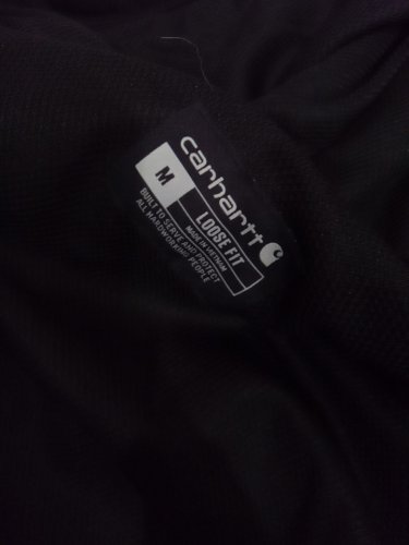 mens carhartt rain defender loose fit heavy weight full zip sweater - 2xl tall- black (style: ts0614-m) image 2