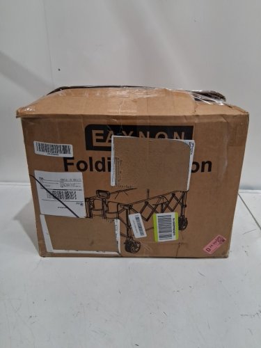 eaynon 3-in-1 collapsible wagon with removable canopy - 300LB MAX - 36" x 21" x 41" - black image 2