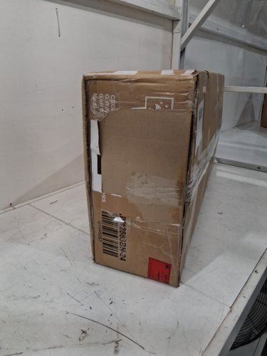 2pk costway low back counter height bar stools - 330lbs max - white/brown - (model: jv12883bn-24) image 3