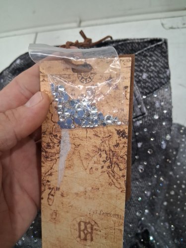 men's BIRTH OF ROYAL CHILD rhinestone-embellished straight jeans - small - black (style:  BC24FWPT06) image 3