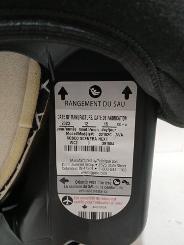 Cosco Scenera Next Convertible Car Seat with cup holder- 40lbs max - otto/black - (MODEL: 22182C-CVA) image 4