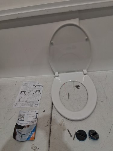 Garvee Soft Close Hinge Non-Slip Elongated Toilet Seat - 18.2" - white (model: ph0-16exda3y) image 4