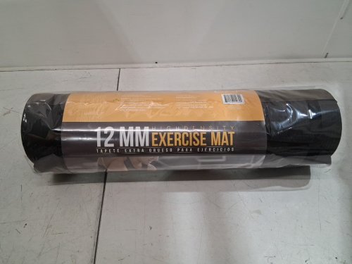 CAP Barbell High Density Exercise Yoga Mat with Strap - 1/2" x 24" x 68" - black (model: mtis-6523-12bk) image 4