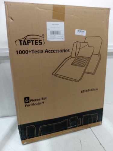 6pc TAPTES Floor Mats Full Set - for Tesla Model Y 2021-2024 - (model: ts0y0492-6-1) image 2