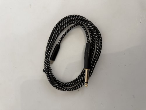 BOIOT BRAIDED USB-C TO 1/4" AUDIO GUITAR CABLE - 6.6FT - BLACK image 4
