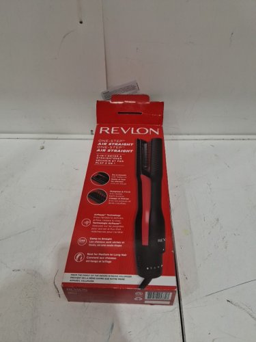 revlon one step air straight 2 in 1 dryer and straightener - black (model: rvdr5330f / 1878241) image 2