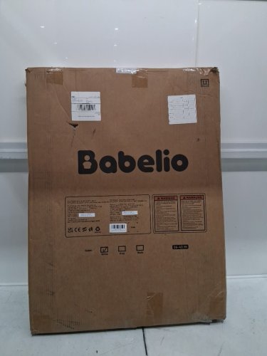 Babelio 2-in-1 easy swing Auto Close Baby/Dog Gate for Stairs - 26" x 43" x 28" - white (model: bebam17) image 2