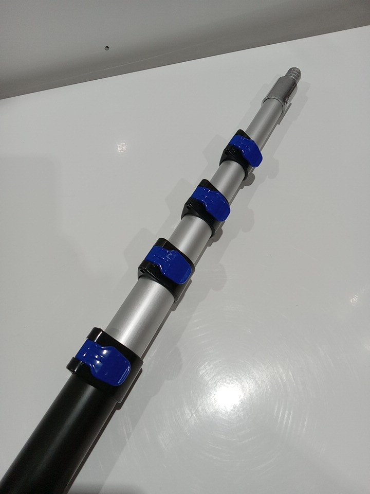 Telescopic aluminum Extension Pole with Universal Twist-on metal tip - adjustable: 5ft -11FT - blue/black image 5