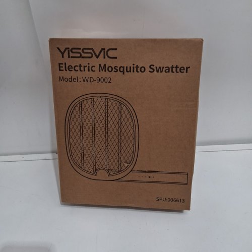 YISSVIC FOLDABLE ELECTRIC MOSQUITO SWATTER - 1800MAH - BLACK (MODEL: ＷD-9002) image 2