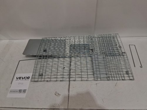 HUMANE ANIMAL TRAP - GALVANIZED IRON - 31" X 10" X 12" - SILVER (MODEL: LB-28A) image 4