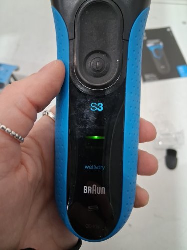 BRAUN SERIES S3 PROSKIN MEN'S ELECTRIC FOIL SHAVER / RECHARGEABLE ELECTRIC RAZOR, WET & DRY - BLUE (MODEL: 3040S 5416) image 4