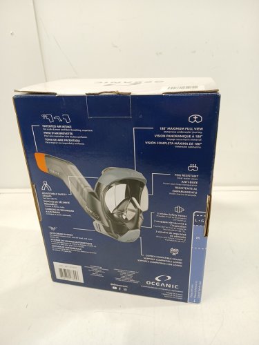 OCEANIC FULL FACE SNORKELING MASK - LARGE - BLACK/CLEAR (MODEL: 1819517) image 4