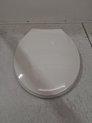 Garvee elongated soft close easy clean plastic toilet seat - 19" - white - (model: pho_11gxk800) image 4