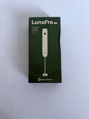 Maestri House LunaFro Rechargeable Handheld Frother - 8000RPM - black/silver (model: MMF-BX07-L) image 2
