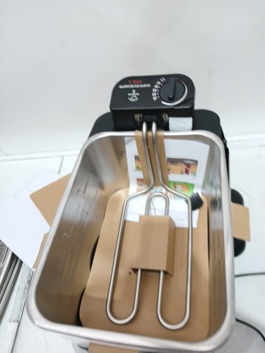 T-fal EZ Clean Deep Fryer, Low Odor XL Deep Fat Fryer - 3.5L - black/silver (model: serie f58-m1) image 4
