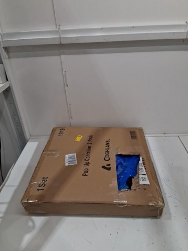 2PK COGHLAN'S POP UP CONTAINER SET- FITS 30GAL TRASH BAGS- 19.5" x 24"- BLUE & BLACK-(MODEL:1919) image 2