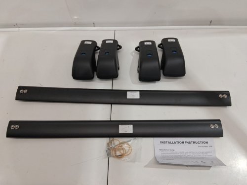 Lockable Roof Rack Cross Bars - 44" Length - universal fit with existing roof rails - Black (Model: 2-88) image 2