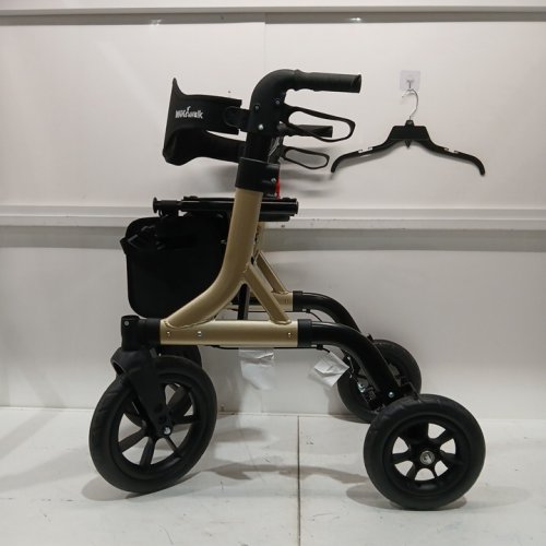 MAXWALK ALL TERRAIN ROLLATOR WITH BACKREST - gold  (model: ‎MW2402) image 4