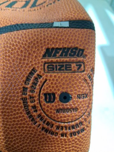 Wilson Evolution advanced microfiber composite Official Basketball - indoor game ball - size 7 (29.5") - orange/black (model: wtb0516) image 3