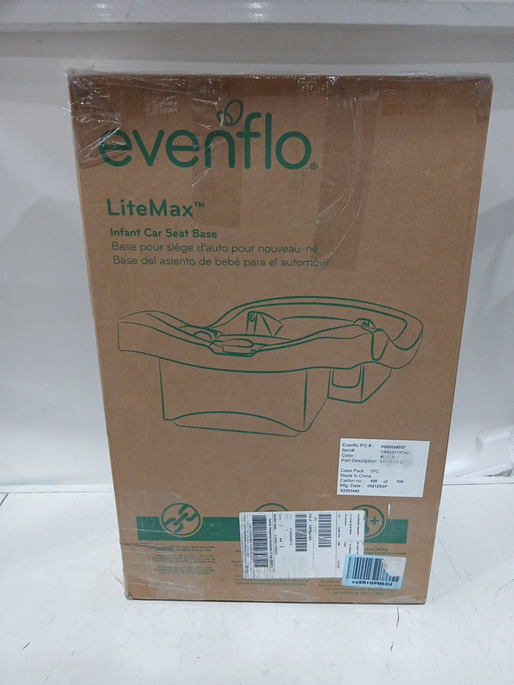 EVENFLO LITEMAX INFANT CAR SEAT BASE - BLACK (MODEL: cs900110000c) image 2