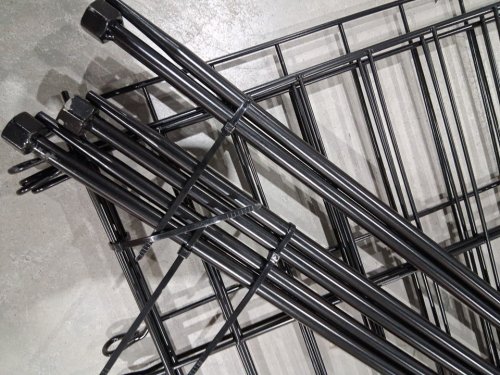 5PK Steel Decorative Garden Fence - 34" - BLACK image 4