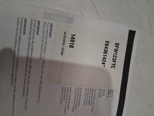 SentrySafe Electronic Fire Safe - 1.2CuFT - Black - (Model: SFW123FTC) image 6