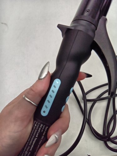 BIO IONIC LONG BARREL PRO CURLING IRON HAIR STYLER - 1.5" - BLACK (MODEL: Z-FGTST-CL-1.5) image 8