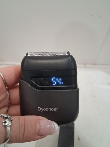 DYOONOER IPX7 WET/DRY FOIL SHAVER ELECTRIC RAZOR WITH LED DISPLAY WITH 3 FLEXIBLE BLADES - BLACK/GREY (MODEL: MS-9703) image 2