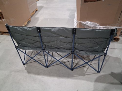 Northroad 3 Person Padded Camping Loveseat Chair-Heavy Duty teal green/grey (model: BL-097-Green) image 5