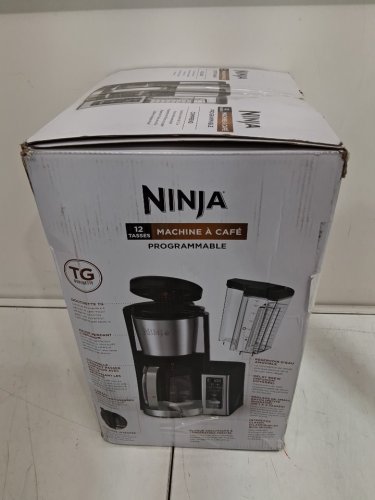 NINJA PROGRAMMABLE DRIP COFFEE MAKER - 12-CUP glass CARAFE - BLACK (MODEL: CE250C) image 2