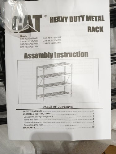 Caterpillar CAT INDUSTRIAL SHELVING - 72" x 60" - Black (Model: CAT-602472S4WR) image 7