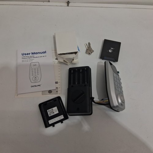 DESLOC Smart Lock D110 Plus Wi-Fi Fingerprint Smart Front Door Lock with Touchscreen Keypad, Waterproof, App Remote Control, Auto Lock, Keyless Entry Deadbolt, 100 Anti-Peep PIN Codes - silver (model: c100Plus) image 4