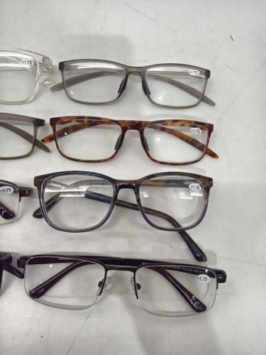 8 ASSORTED +1.75 readers - assorted colours & frame shape image 3