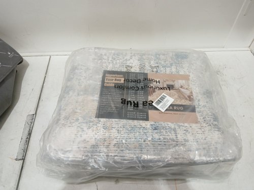 WONDRG washable area rug - 9ft x 12ft - blue/gold image 4