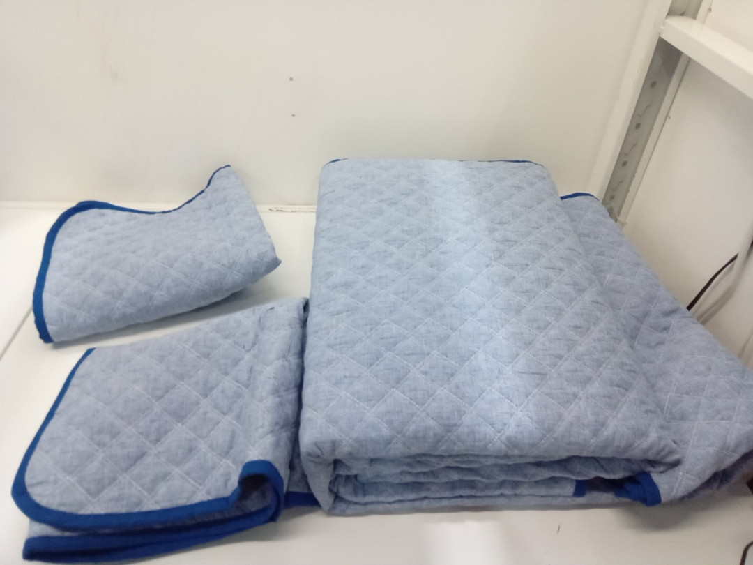 3PC South Point Quilt Set with 2 Pillow Shams - King - Light Blue (Model: 9278003) image 3