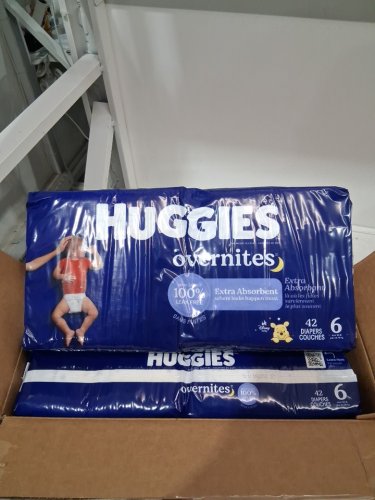 84PK HUGGIES OVERNITES  SIZE 6 image 3