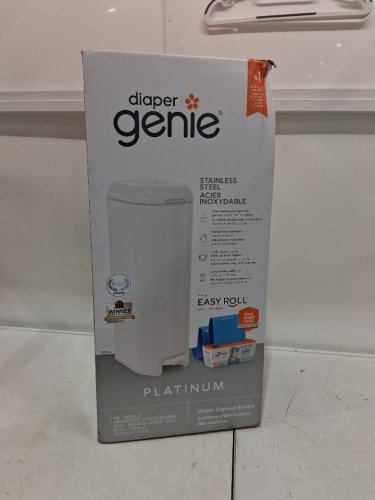 Diaper Genie Signature Platinum Diaper Pail with 18 bags refill roll - 27" - white (model: I000808) image 2