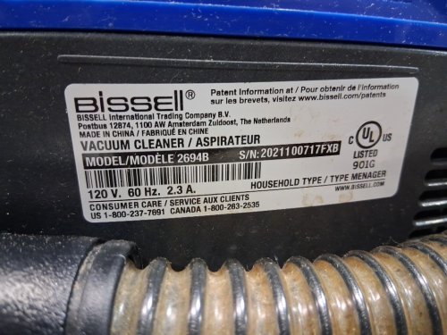 BISSELL SPOTCLEAN PROHEAT 3-IN-1 PREMIER CARPET/UPHOLSTERY CLEANER - BLUE/GREY (MODEL: 2694B) image 6