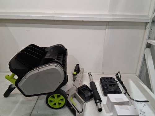 dekopro electric cordless snow shovel with 2 batteries and charger- 17" 40V- grey/green/black ( model: DKPGSRA017B1) image 3