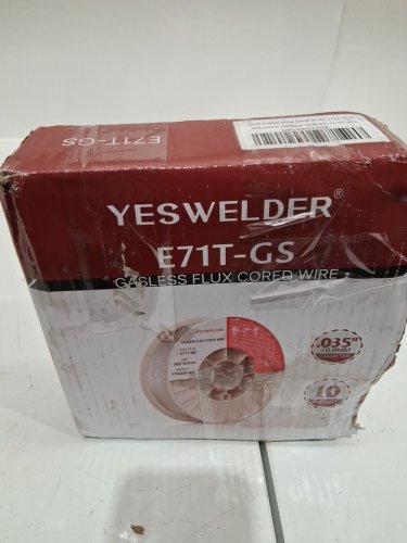 YESWELDER GASLESS FLUX CORE MILD STEEL MIG WIRE - .030" 10LB SPOOL - (MODEL: E71T-GS/10LB-0.8) image 2