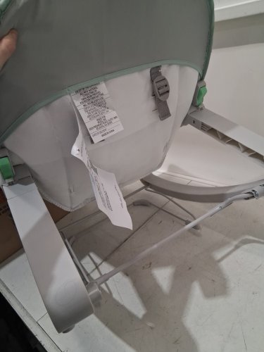 INGENUITY 3-IN-1 KEEP COZY GROW WITH ME VIBRATING BABY BOUNCER, ROCKER & CHAIR - 40LBS CAPACITY - WEAVER THEME GREY/WHITE/GREEN (MODEL: ‎12428) image 5